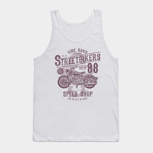 ride hard streetbikers Tank Top by ramonagbrl